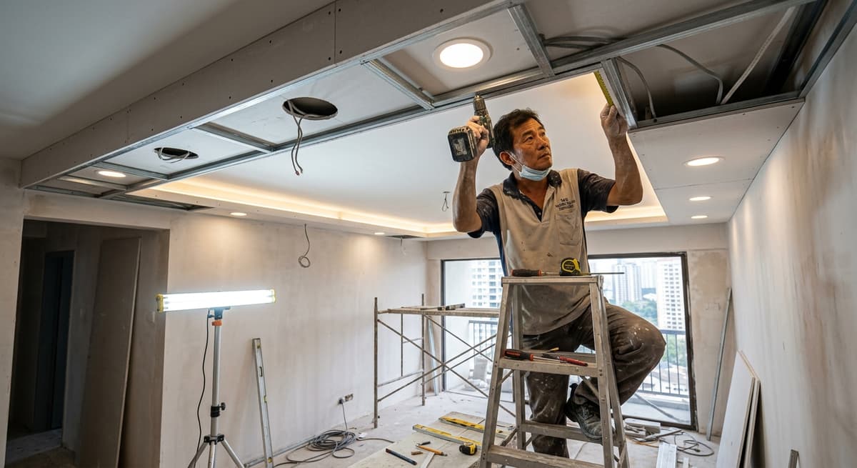 Harga Plaster Ceiling Per Kaki Persegi — Kadar Sebenar 2026